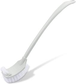 img 4 attached to 🧽 Sihuuu Toilet Bowl Brush: Double-Sided Strong Bristles for Effective Cleaning with Long Handle - Portable & Durable Plastic Brush