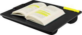 img 3 attached to Efficient LapGear Clipboard Lap Desk - Black | Perfect for 15.6 Inch Laptops | Style No. 45118