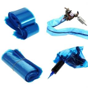 img 3 attached to 🖌️ Tattoo Clip Cord Covers & Machine Bags Set - CINRA Disposable 100pcs Clip Cord Sleeves and 200pcs Tattoo Machine Covers for optimal Tattoo Machine Clip Cord Supplies