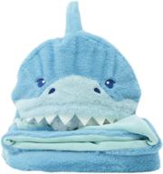 🦈 ocean shark character hooded & weighted blanket with removable 3 lbs. weights - soft landing for everyday escapes logo