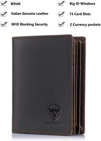 img 1 attached to 💼 Stylish & Fashionable Men's Wallets, Card Cases & Money Organizers by Bullknight Capacity