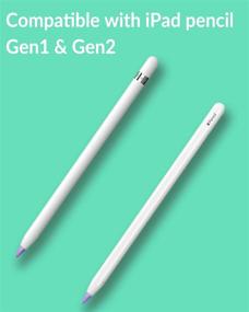 img 1 attached to Apple Pencil & iPad Pencil Nib Caps Suit - Replacement for Apple Pencil 1st & 2nd Generation - Silicone Tip Cover - Skyview Apple Pencil Cover (10 Pack)