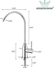 img 3 attached to 💧 Премиум SINKINGDOM глянцевая питьевая фильтрация из нержавеющей стали для очищенной воды