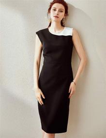 img 3 attached to ROEYSHOUSE Womens Sleeveless Length Business