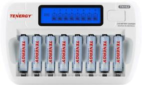 img 4 attached to Tenergy AAA Rechargeable Battery and Charger Combo TN162: Smart 8-Bay AA/AAA NiMH/NiCd Charger + 8 pcs AAA NiMH Rechargeable Batteries
