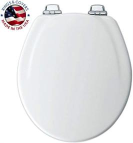 img 3 attached to 🚽 Mayfair 830CHSLB 000 Pack: Elegant Round White Chrome Bathroom Accessory Set