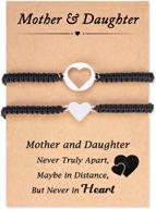 charming heart-designed mother daughter bracelets: perfect mommy and me jewelry set for mothers day - ideal gift for women and girls logo