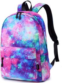 img 3 attached to Galaxy Water Resistant Lightweight Backpacks for School - Abshoo Teen Girls Boys Bookbags (Galaxy A)