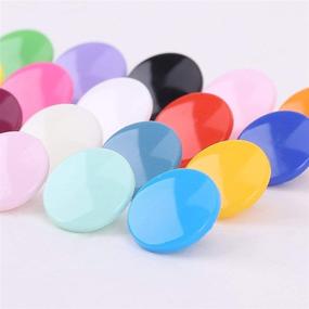 img 3 attached to 🔘 200 T5 Resin Plastic Snaps Buttons, Size 20, Ideal for Clothing Crafts - KAM Option