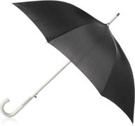 premium totes water resistant stick umbrella in sleek black - stylish protection from rain and showers логотип