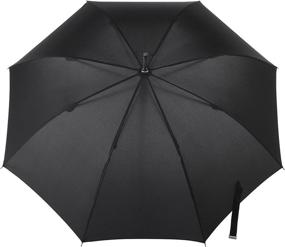 img 3 attached to Premium Totes Water Resistant Stick Umbrella in Sleek Black - Stylish Protection from Rain and Showers