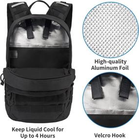 img 2 attached to 🎒 MIRACOL Tactical Hydration Pack, Insulated Military Backpack with 2L BPA Free Water Bladder, Ideal Daypack for Hiking and Running