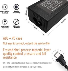 img 1 attached to ⚡ 45W USB-C Charger for Asus Chromebook C101PA C213SA C214MA C223NA C302CA C523NA C423NA, HP Chromebook 14-ca061dx, 14-ca043cl, 14-ca052wm, and 14-ca051wm