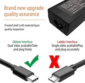 img 3 attached to ⚡ 45W USB-C Charger for Asus Chromebook C101PA C213SA C214MA C223NA C302CA C523NA C423NA, HP Chromebook 14-ca061dx, 14-ca043cl, 14-ca052wm, and 14-ca051wm