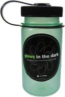 💚 nalgene mini-grip glow green water bottle (12-ounce): stay hydrated in style! logo