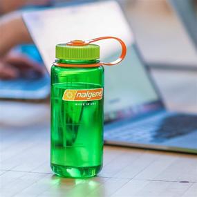 img 2 attached to 💚 Nalgene Mini-Grip Glow Green Water Bottle (12-Ounce): Stay Hydrated in Style!