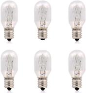 🔌 himalayan crystallitez certified 15w e12 socket incandescent candelabra salt lamp bulb - pack of 6 for long-lasting use logo