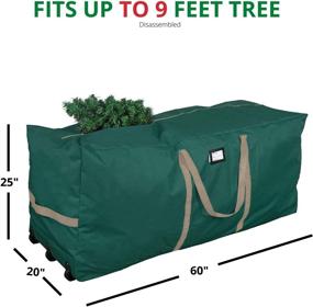 img 2 attached to 🎄 ProPik 9 ft. Tall Christmas Tree Storage Bag - Extra Large Heavy Duty Container with Wheels and Handles, Ideal for Disassembled Holiday Trees, Measures 25" X 20" X 60