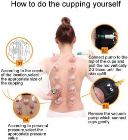 img 1 attached to 🔘 Cupping Therapy Sets for Cellulite Cupping Massage Back Pain Relief - 24 Hijama Cupping Vacuum Suction Sets with Chinese Cupping Therapy Pump Hijama