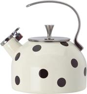 seo optimized: kate spade scatter dot black deco kettle, 3.80 lb logo