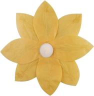 🏮 lumabase yellow lantern floating paper lotus - 6 count, 56706, 12" with tea light candles logo