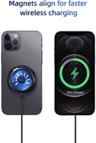 img 1 attached to 🔥 Enhance iPhone 13 & 12 Gaming Performance with BENKS Magnetic Wireless Charger Cooler Radiator: Fast Wireless Charging & Game Heat Dissipation