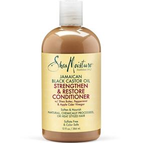 img 3 attached to 🌿 Shea Moisture Strengthen Grow & Restore Combo Bundle - Jamaican Black Castor Oil Shampoo, Leave-In Conditioner, Conditioner, Treatment Masque