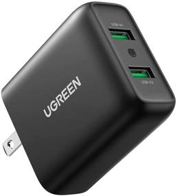 img 4 attached to 🔌 UGREEN Quick Charge 36W Dual Wall Charger QC 3.0 - Fast Charging Adapter for Samsung Galaxy, iPhone, iPad, LG, HTC, and More