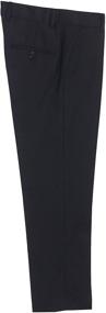 img 1 attached to Gioberti Boys' Black Front Dress Pants 👔 - Elegant and Stylish Clothing for Young Gentlemen