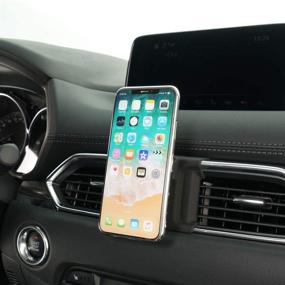 img 3 attached to 📱 Adjustable Phone Holder for Mazda CX-5 2019/2018, Dash & Vent Mount | iPhone 7/8, Samsung Galaxy, & More! 4.7-6 inch Smartphones