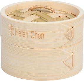 img 4 attached to Bamboo Dim Sum Food Steamer with Lid - Helen’s Asian Kitchen, 4-Inch, Set of 2