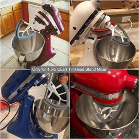 img 3 attached to 🍳 KitchenAid Mixer Flex Edge Beater with Scraper Attachment, Flat Paddle for 4.5-5 Quart Tilt-Head Models