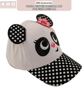 img 2 attached to 🧢 ABG Accessories Toddler Baseball Caps with 3D Animal Critters -Girls Cotton