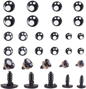 img 4 attached to PandaHall 100pcs Resin Safety Eyes Craft Eyes with Washers - Ideal for Dolls, Puppets, and Plush Animal Making - 5 Sizes (8mm/10mm/12mm/14mm/16mm)