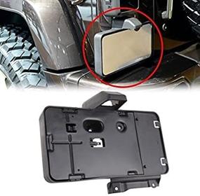 img 2 attached to 🚗 Крепление для заднего номерного знака Jeep Wrangler JK JKU черное, для 2007-2018