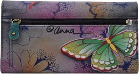img 3 attached to 👛 Stylish and Functional: Anna Anuschka Tri Fold Clutch Wallet for Women - Handbags & Wallets