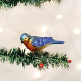 img 2 attached to 🪶 Bluebird Christmas Tree Ornament - Old World Christmas Bird Watcher Collection, Glass Blown, 18043