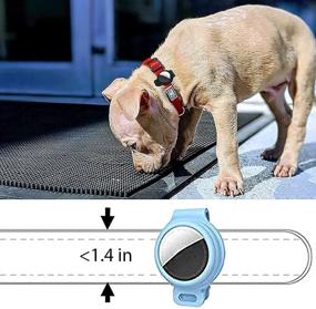 img 3 attached to 🐾 AirBud Pet and Bag Case - Compatible with Apple Products, Fits Dog and Cat Collars or Bag Straps - Locate and Track Lost Animals or Bags (2 Pack, Pink)