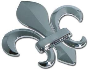 img 4 attached to Elektroplate Louisiana Fleur-de-Lis Chrome Car Emblem: Stylish and Durable Auto Accessory