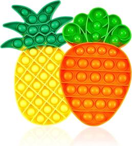 img 4 attached to 🍍 Sensory Children Pineapple Silicone Dolls & Accessories by Beautysaid: Engage & Delight Young Minds