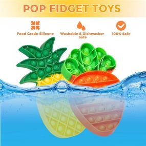 img 2 attached to 🍍 Sensory Children Pineapple Silicone Dolls & Accessories by Beautysaid: Engage & Delight Young Minds