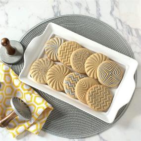 img 2 attached to 🍪 Nordic Ware Geometric Cast Cookie Stamps