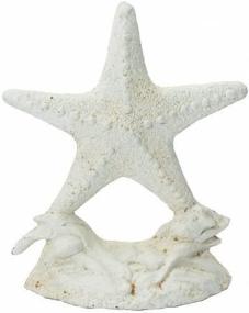 img 3 attached to 🌟 10-inch Cast Iron Starfish Doorstop with Whitewash Finishing