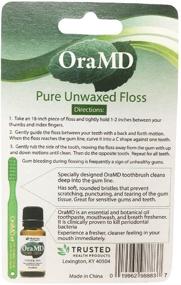 img 1 attached to 🦷 OraMD Pure Unwaxed Dental Floss: Unscented, Chemical-Free, Shred-Resistant - 6 Pack for Gentle and Effective Oral Care
