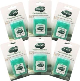 img 2 attached to 🦷 OraMD Pure Unwaxed Dental Floss: Unscented, Chemical-Free, Shred-Resistant - 6 Pack for Gentle and Effective Oral Care