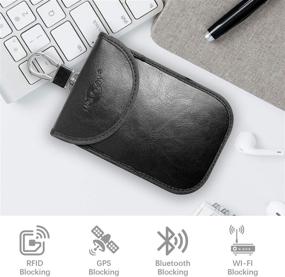img 3 attached to 🔐 Car Key Fob Protector - MONOJOY Faraday Bag: Keyless Signal Blocking, Anti-Theft Remote Entry Case (2 Pack), Black Pouch for Smart Fobs