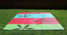 img 1 attached to 🌸 Colorful Floral Design 9x16 RV Mat Patio Rug