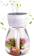 🌿 white mini cool mist humidifier for bedroom, office, car - micro landscape humidifiers, small & cute air humidifier for kids logo