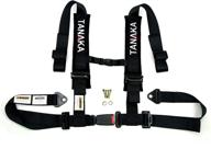 upgrade your safety gear with tanaka phantom 🔒 series buckle 4 point safety harness set – onyx edition logo