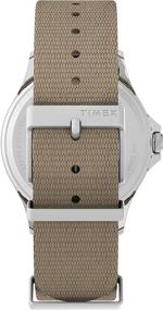 img 2 attached to Stylish and reliable: Timex Stainless Quartz fabric casual watch